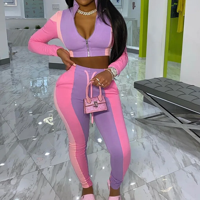 BAMBOOBOY New Women's Fashion Chic Sexy Contrast Color Bodycon Slim Casual Top and Sports Pants Two Piece Set ZL1436
BAMBOOBOY New Women's Fashion Chic Sexy Contrast Color Bodycon Slim Casual Top and Sports Pants Two Piece Set ZL1436