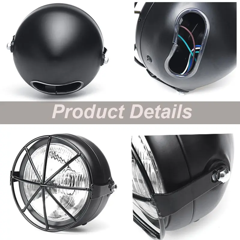 6.5 Inch Motorcycle Headlight LED Headlamp Distance Light 12V 35W Refit Motorcycle Racer Headlight
6.5 Inch Motorcycle Headlight LED Headlamp Distance Light 12V 35W Refit Motorcycle Racer Headlight