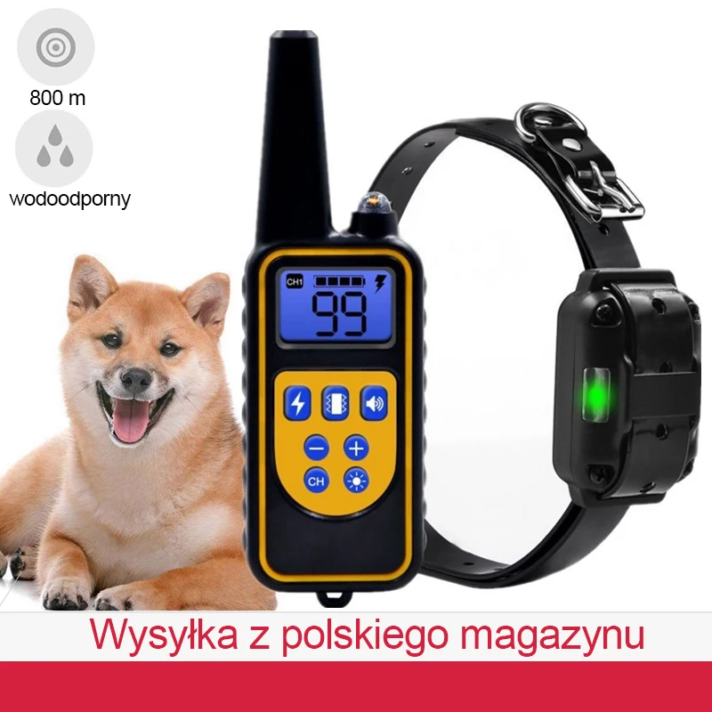 

dla psów szkolenia dog supplies stairs for dog training collar brelok szelki dla psa wodoodporny wstrząs elektryczny zaszokować