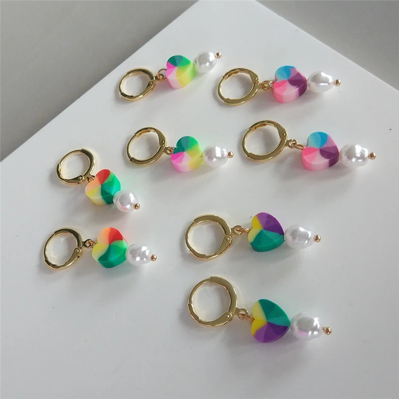 New Bohemia Alloy Fruit Flower Round Irregular Love Pearl Women Jewelry Handmade Polymer Clay Beads Bear Drop Dangle Earrings
New Bohemia Alloy Fruit Flower Round Irregular Love Pearl Women Jewelry Handmade Polymer Clay Beads Bear Drop Dangle Earrings