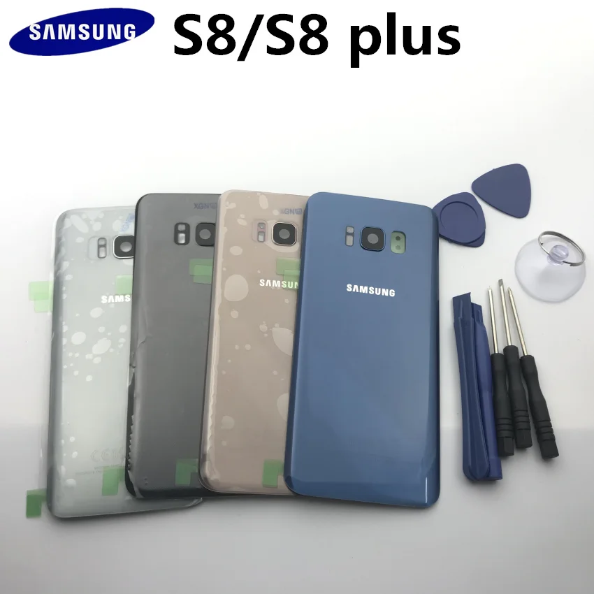 Original new Rear Panel Battery Glass Back Door Cover For Samsung Galaxy S8 G950 S8plus G955 Pre-adhesive stickers+tools
Original new Rear Panel Battery Glass Back Door Cover For Samsung Galaxy S8 G950 S8plus G955 Pre-adhesive stickers+tools