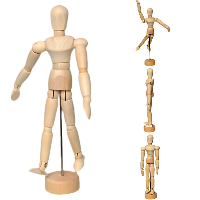 5.5 inch NEW Artist Movable Limbs Male Wooden Toy Figure Model Mannequin Art Sketch Draw Action Toy Figures
5.5 inch NEW Artist Movable Limbs Male Wooden Toy Figure Model Mannequin Art Sketch Draw Action Toy Figures