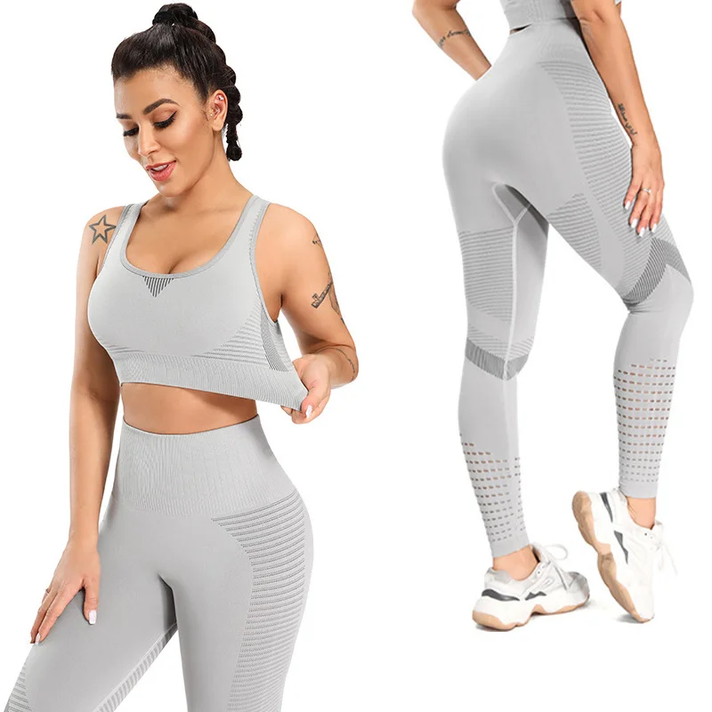 Women Clothing Yoga Gym Sets Seamless Fitness Leggings Suit Sportswear Sport Bra Workout Clothes Tracksuit Yogas Outfit Female
Women Clothing Yoga Gym Sets Seamless Fitness Leggings Suit Sportswear Sport Bra Workout Clothes Tracksuit Yogas Outfit Female