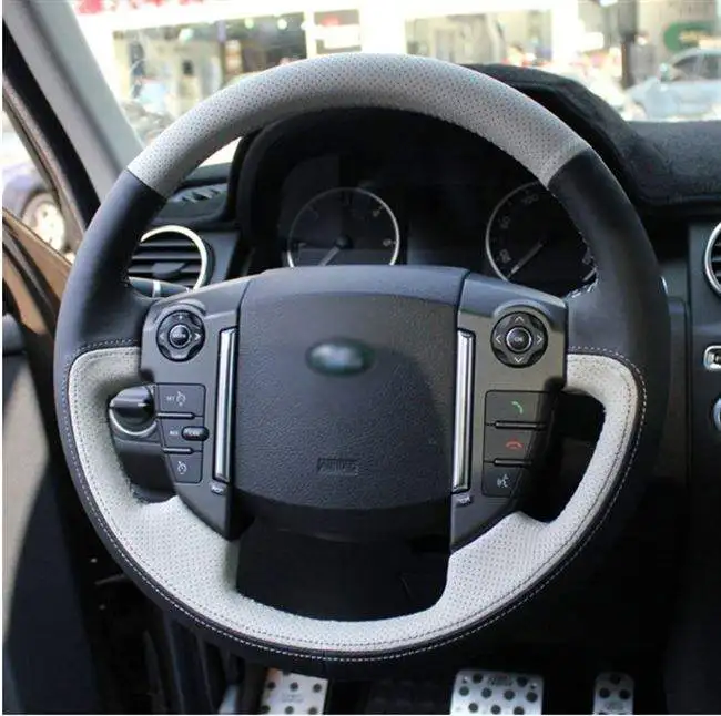 DIY hand-stitched leather car steering wheel cover for Land Rover Range Rover Sport Discover 3/4 Freelander 2 Range Rover Evoque
DIY hand-stitched leather car steering wheel cover for Land Rover Range Rover Sport Discover 3/4 Freelander 2 Range Rover Evoque