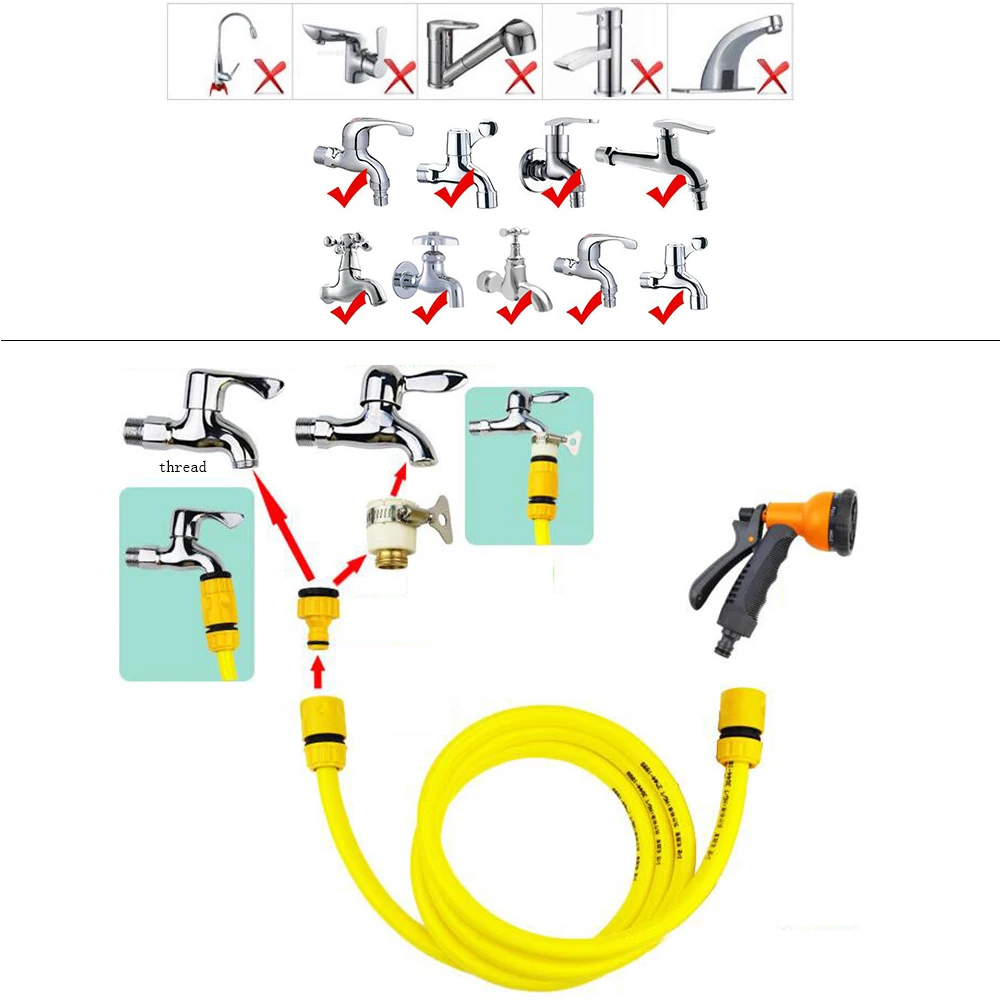 Garden Water Gun Hose Nozzle Mutifunctional Household Car Washing Yard Water Sprayer Pipe Tube Nozzle Sprinkle Tools
Garden Water Gun Hose Nozzle Mutifunctional Household Car Washing Yard Water Sprayer Pipe Tube Nozzle Sprinkle Tools