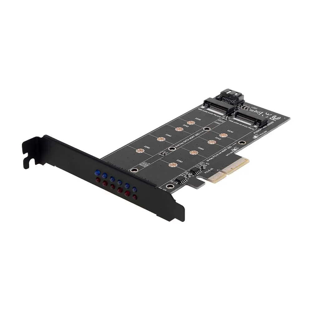 PCI-E 4X to NGFF SSD Express Adapter Card B-key+M-key M.2 NGFF+NVME Adapter Mining Card
PCI-E 4X to NGFF SSD Express Adapter Card B-key+M-key M.2 NGFF+NVME Adapter Mining Card