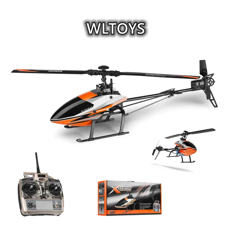 

WLtoys V950 2.4G 6CH 3D6G 1912 2830KV Brushless Motor Flybarless RC Helicopter RTF Remote Control Toys