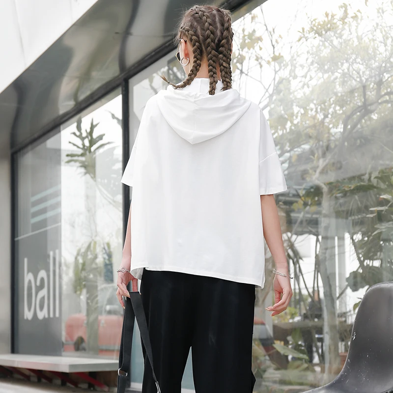 Masss Wasss Summer Design 2021 Tshirts Womens Fitness Hooded Tees Ladies Pocket Zipper Casual Tops Girls Short Sleeve Clothes
Masss Wasss Summer Design 2021 Tshirts Womens Fitness Hooded Tees Ladies Pocket Zipper Casual Tops Girls Short Sleeve Clothes