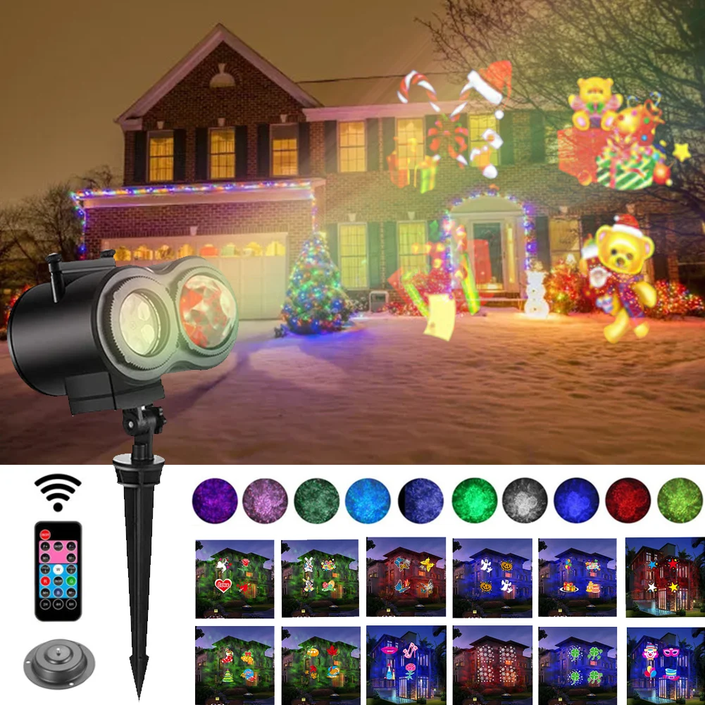 LED Projector Light Landscape Projection Lamp Led Card Double Tube Water Pattern Lawn Light Holiday Christmas Stage Decoration
LED Projector Light Landscape Projection Lamp Led Card Double Tube Water Pattern Lawn Light Holiday Christmas Stage Decoration