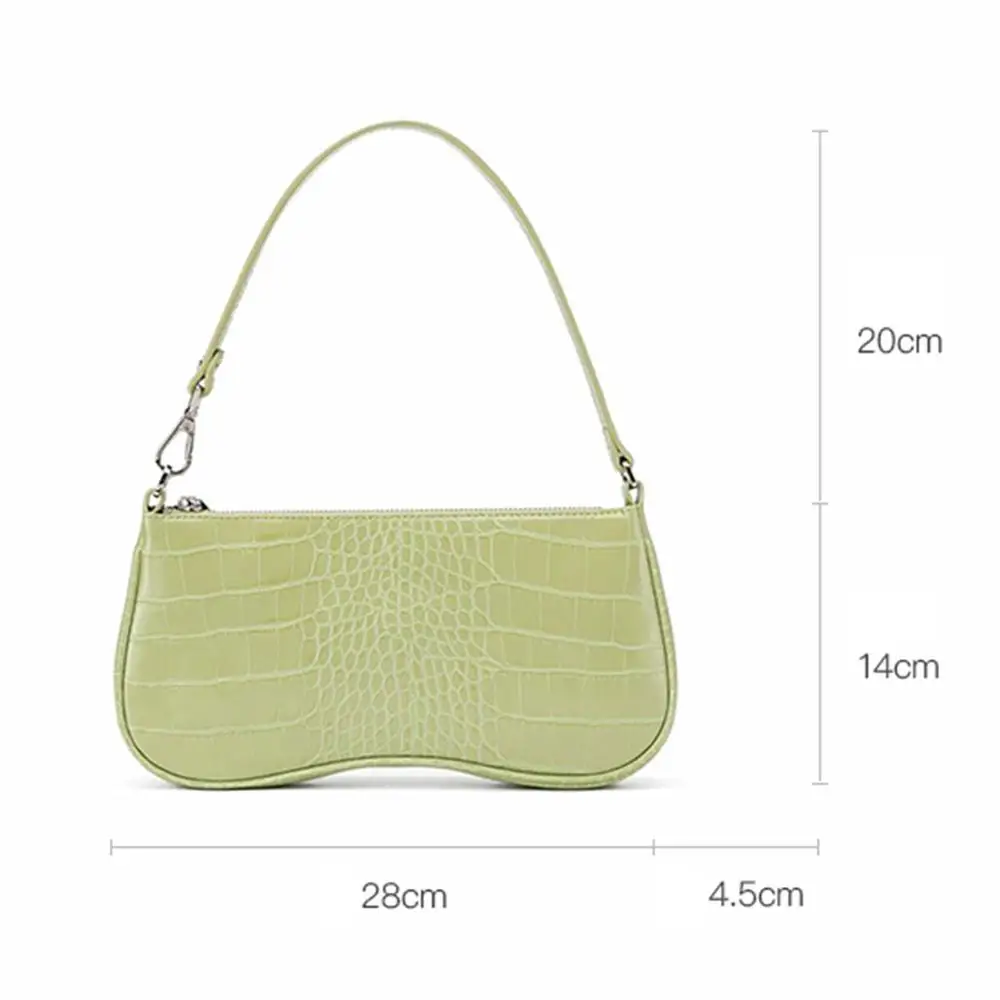 Fashion Alligator Pattern Handbag Totes Office Lady Casual Small Shoulder Underarm Purse Lady Girl Portable Zipper Clutch Bags
Fashion Alligator Pattern Handbag Totes Office Lady Casual Small Shoulder Underarm Purse Lady Girl Portable Zipper Clutch Bags