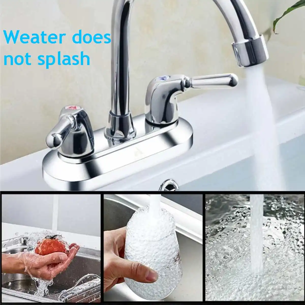 2-handle Stainless Steel 360 Degree Basin Rotatable Faucet Bathroom Kitchen Cold Hot Water Faucet
2-handle Stainless Steel 360 Degree Basin Rotatable Faucet Bathroom Kitchen Cold Hot Water Faucet