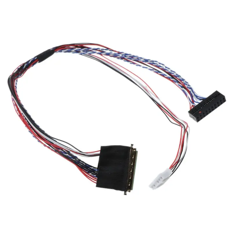 40Pin одиночный 6 битный LVDS кабель линейный шнур для 7/8/10.1/11.6/12.5/13.3/14/15.6