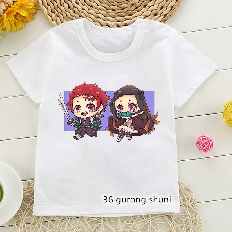 2021 Funny Demon Slayer T Shirt аниме Anime Clothes Boys Girls T-Shirt Cartoon Print Kids Clothes Summer Tops Children Clothing
2021 Funny Demon Slayer T Shirt аниме Anime Clothes Boys Girls T-Shirt Cartoon Print Kids Clothes Summer Tops Children Clothing