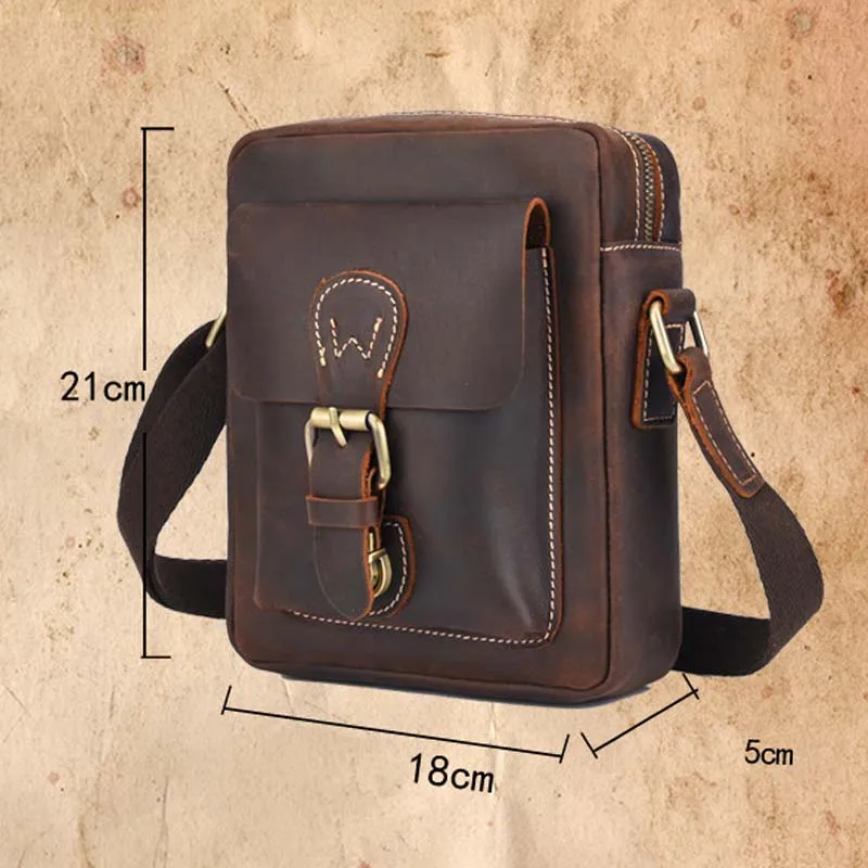 AETOO Leather men's mini bag, head leather hand-made slant bag, male trend one-shoulder bag
AETOO Leather men's mini bag, head leather hand-made slant bag, male trend one-shoulder bag