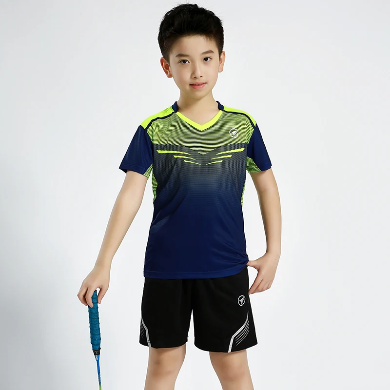 Новые детские комплекты для бадминтона спортивные детская одежда тенниса