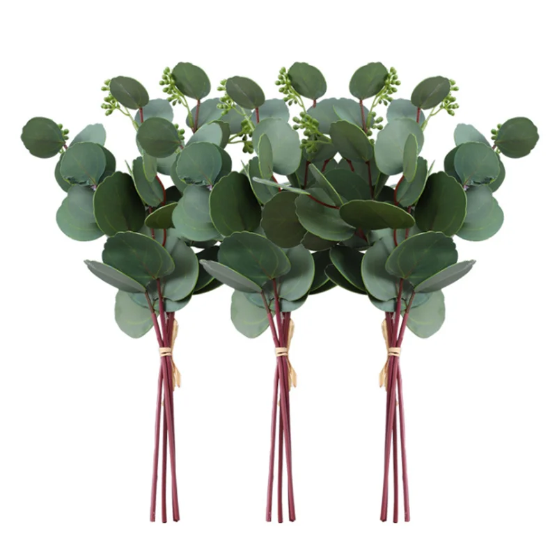 4pcs 1 Bunch of Eucalyptus Leaf Bouquet Artificial Green Plants Potted Flower Arrangement Wedding Home Hotel Office Decoration
4pcs 1 Bunch of Eucalyptus Leaf Bouquet Artificial Green Plants Potted Flower Arrangement Wedding Home Hotel Office Decoration