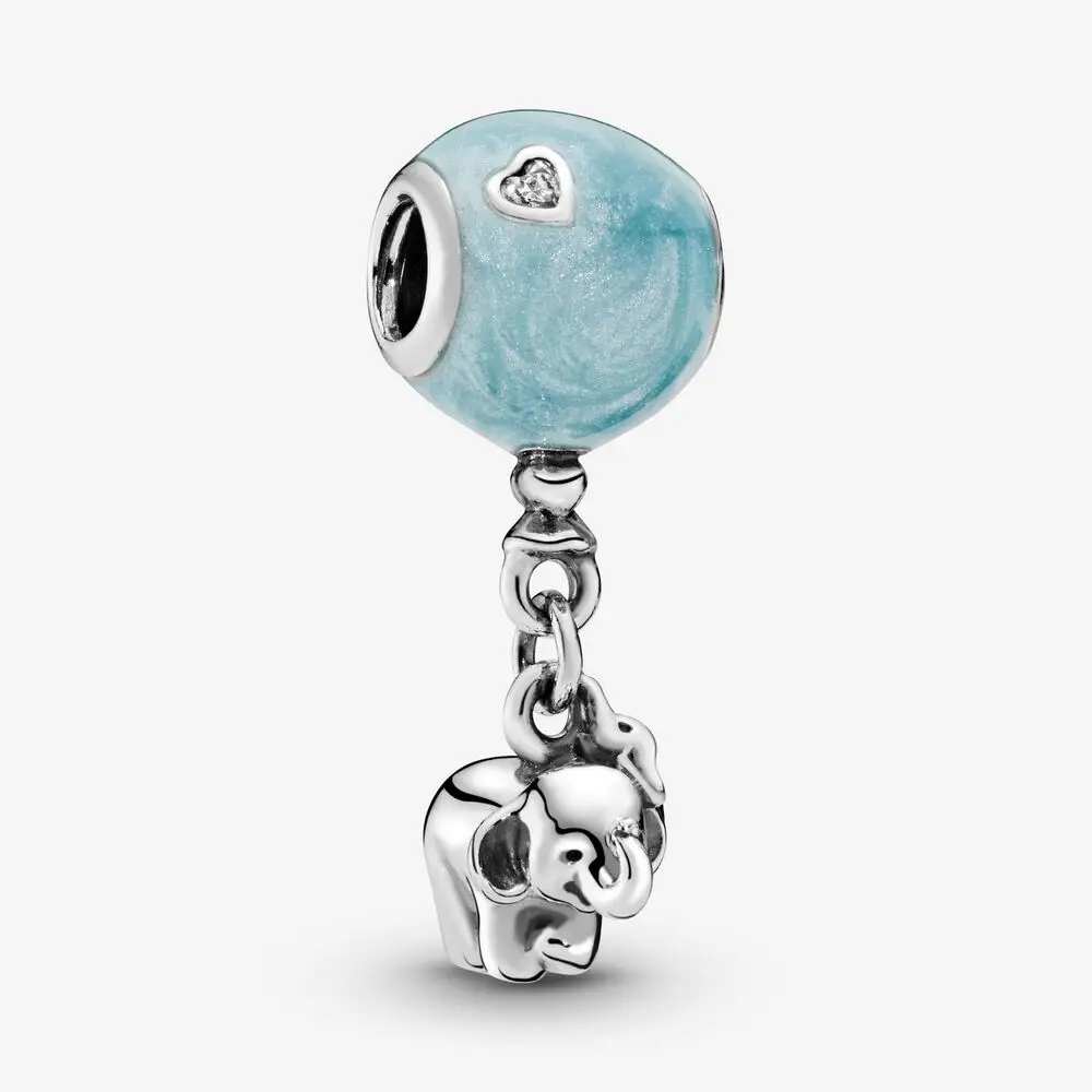 925 Sterling Silver Elephant and Blue Balloon Dangle Charm Beads Fit Original Pandora Bracelets DIY Jewelry Making For Women
925 Sterling Silver Elephant and Blue Balloon Dangle Charm Beads Fit Original Pandora Bracelets DIY Jewelry Making For Women