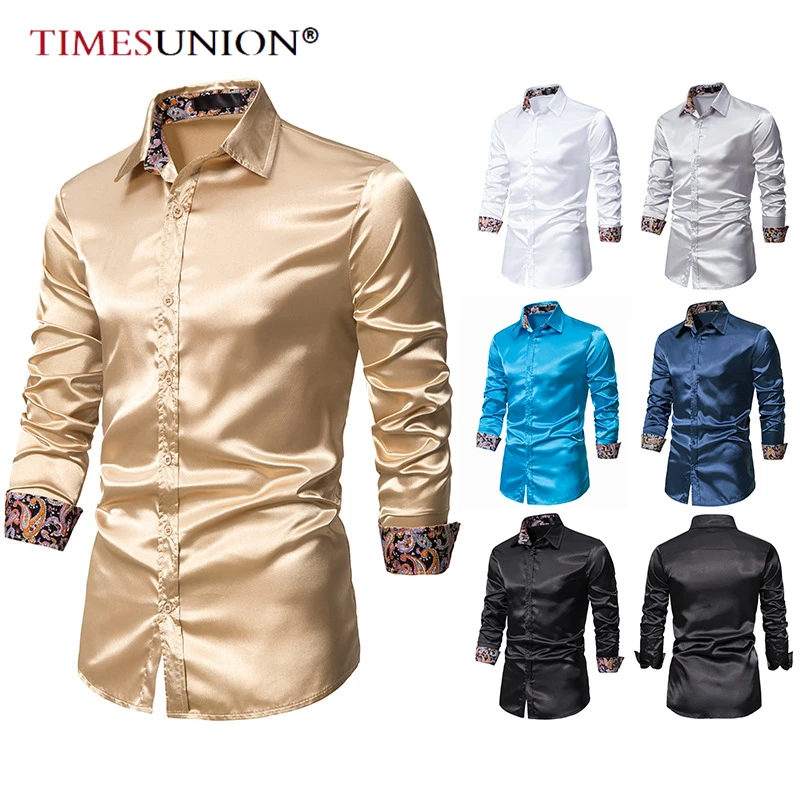Four Seasons Men Clothing 2021 Fashion Smooth Satin Fabric Button Up Shirt Mens Shirts Casual Slim Fit Long Sleeve Shirt Men
Four Seasons Men Clothing 2021 Fashion Smooth Satin Fabric Button Up Shirt Mens Shirts Casual Slim Fit Long Sleeve Shirt Men