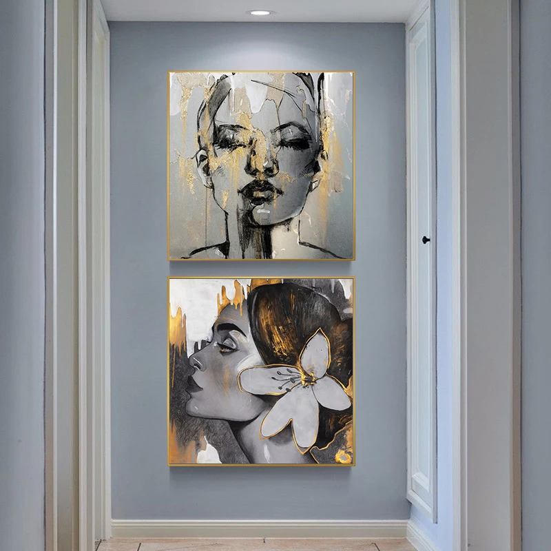 Abstract Golden Girl Face Canvas Painting Graphic Fashion Women Wall Art Posters and Prints for Living Room Decorative Paintings
Abstract Golden Girl Face Canvas Painting Graphic Fashion Women Wall Art Posters and Prints for Living Room Decorative Paintings