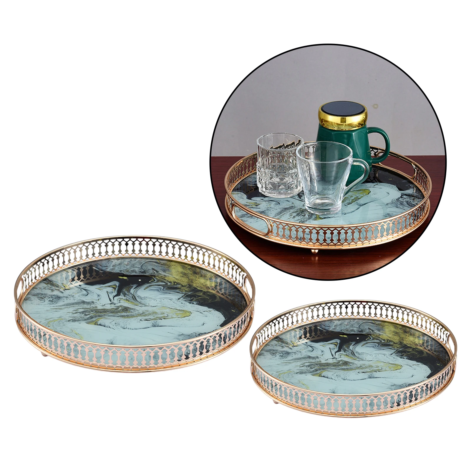 Glass Cosmetic Makeup Tray, Mirror Vanity Jewelry Decorative Tray Organizer for
Glass Cosmetic Makeup Tray, Mirror Vanity Jewelry Decorative Tray Organizer for