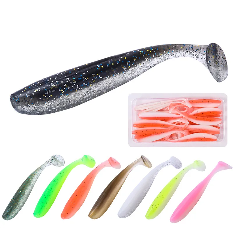 20PCS Silicone Bait Soft Lure 6cm1.6g Outdoor Fishing T-tail Soft Bait Aritificial Silicone Swimbait Worm Fishing Lure Soft Bait
20PCS Silicone Bait Soft Lure 6cm1.6g Outdoor Fishing T-tail Soft Bait Aritificial Silicone Swimbait Worm Fishing Lure Soft Bait
