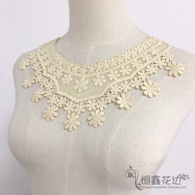 Beige cotton fabric women's false collar, DIY collar, dress, cheongsam, dress decoration accessories
Beige cotton fabric women's false collar, DIY collar, dress, cheongsam, dress decoration accessories