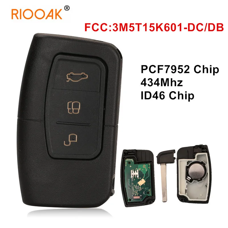434Mhz ID46 PCF7952 Chip 4 Butttons Remote Car Key Fob For Ford C-Max Focus MK2 Kuga Mondeo Galaxy HU101 Blade
434Mhz ID46 PCF7952 Chip 4 Butttons Remote Car Key Fob For Ford C-Max Focus MK2 Kuga Mondeo Galaxy HU101 Blade