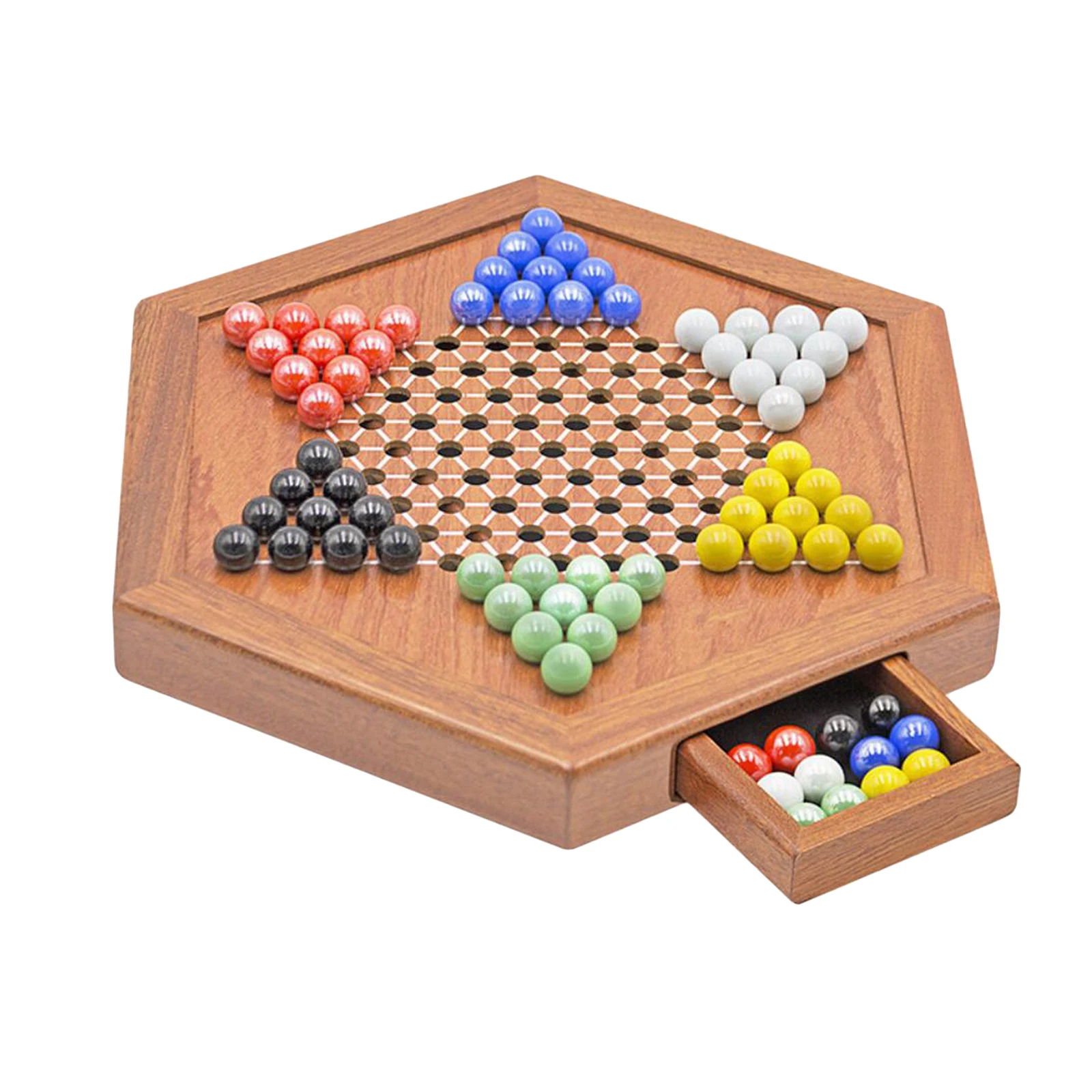 Classic Wooden Chinese Checkers 12 Inches with Drawers Halma Board Game Party Family Fun Board Game Toy for Kids Adult 
Classic Wooden Chinese Checkers 12 Inches with Drawers Halma Board Game Party Family Fun Board Game Toy for Kids Adult