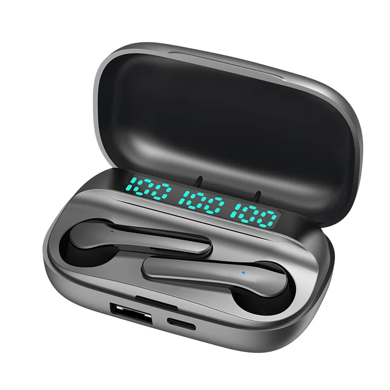 Wireless Bluetooth 5.0 headset binaural touch LED digital display LB-50 in-ear stereo tws sports headset
Wireless Bluetooth 5.0 headset binaural touch LED digital display LB-50 in-ear stereo tws sports headset