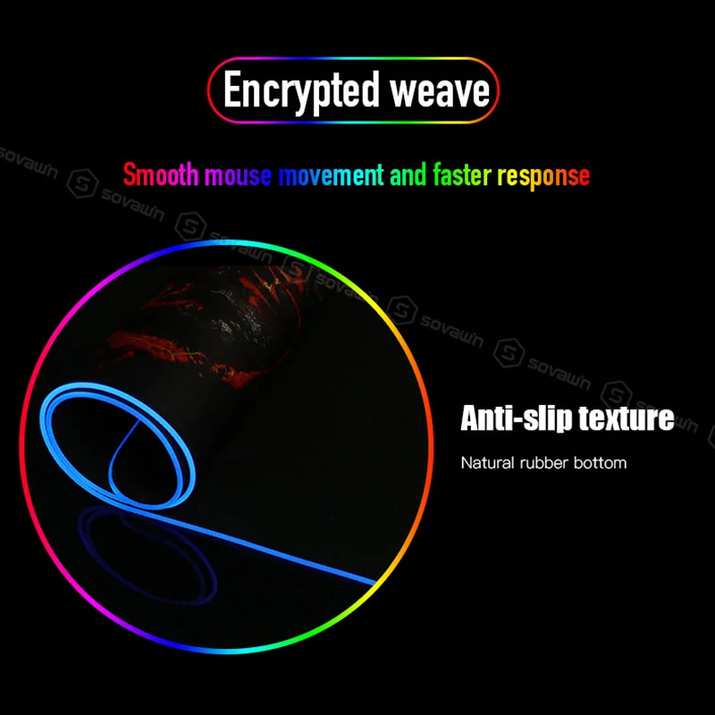 Sovawin Anime Gaming Mouse Pad Custom 900x400mm RGB LED Computer Mousepad Gamer XXL Large Desk Mat USB with Backlit For Laptop
Sovawin Anime Gaming Mouse Pad Custom 900x400mm RGB LED Computer Mousepad Gamer XXL Large Desk Mat USB with Backlit For Laptop