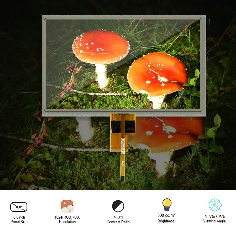 Original Innolux ZJ080NA-08A FHD Display Screen WithTouch 8 Inch LVDS Tablet LCD Panel 1K Resolution 1024x600
Original Innolux ZJ080NA-08A FHD Display Screen WithTouch 8 Inch LVDS Tablet LCD Panel 1K Resolution 1024x600