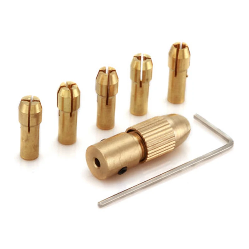 7pcs Copper 0.5-3mm Electric Drill Bit Collet Mini Twist Drill Tool Chuck Set Mini Hand Drill Power Tools Accessories
7pcs Copper 0.5-3mm Electric Drill Bit Collet Mini Twist Drill Tool Chuck Set Mini Hand Drill Power Tools Accessories