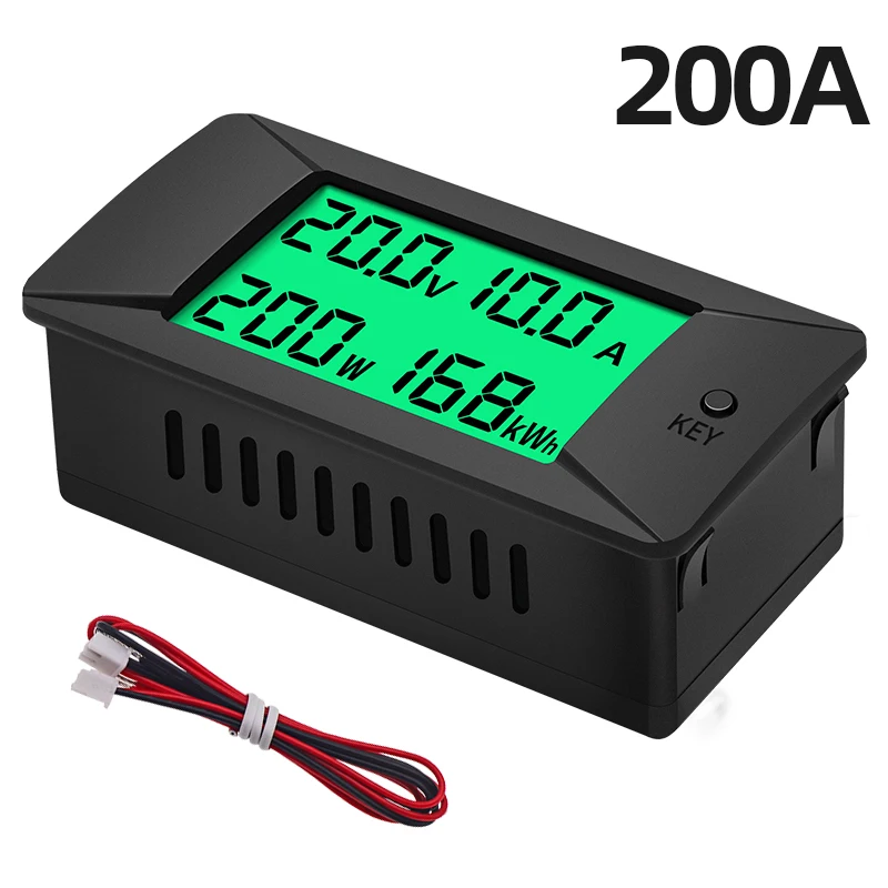 PZEM-025 Newest 0-300v 200A Shunt LCD Digital Battery Meter Bidirectional Ammeter Voltmeter Power Kwh DC Voltage Meter
PZEM-025 Newest 0-300v 200A Shunt LCD Digital Battery Meter Bidirectional Ammeter Voltmeter Power Kwh DC Voltage Meter
