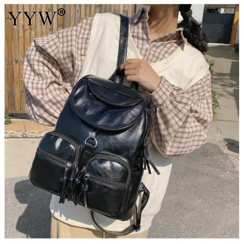 YYW Large Capacity Backpack PU Leather Youth Women Bagpack Beautiful Fashion Girl Casual Waterproof Rucksacks Lady Shoulder Bag
YYW Large Capacity Backpack PU Leather Youth Women Bagpack Beautiful Fashion Girl Casual Waterproof Rucksacks Lady Shoulder Bag