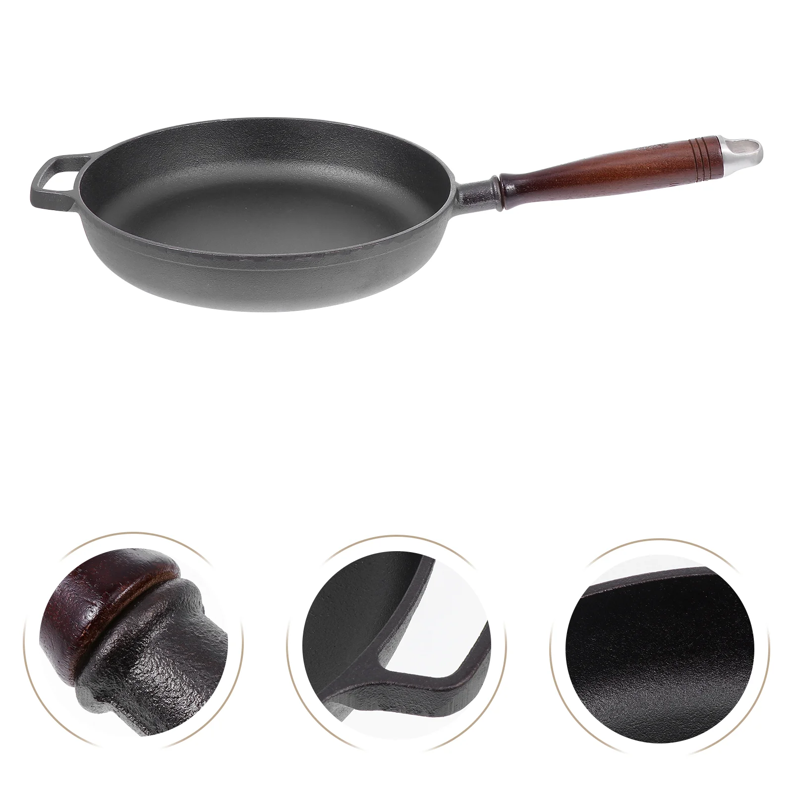 1Pc Practical Cost Iron Frying Pan 28cm Non-stick Kitchen Frying-Pan (Black) 
1Pc Practical Cost Iron Frying Pan 28cm Non-stick Kitchen Frying-Pan (Black)