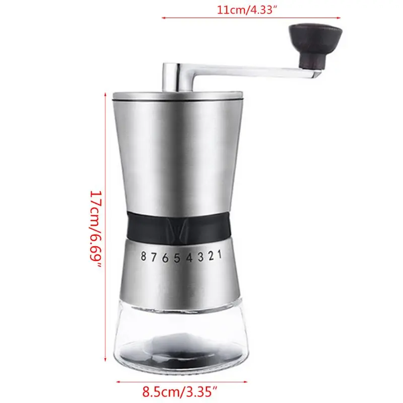 Manual Coffee Grinde Durable Stainless Steel Hand Crank Grinding Conical Ceramic Coffee Grinder Mill Bean Grinder Tool
Manual Coffee Grinde Durable Stainless Steel Hand Crank Grinding Conical Ceramic Coffee Grinder Mill Bean Grinder Tool