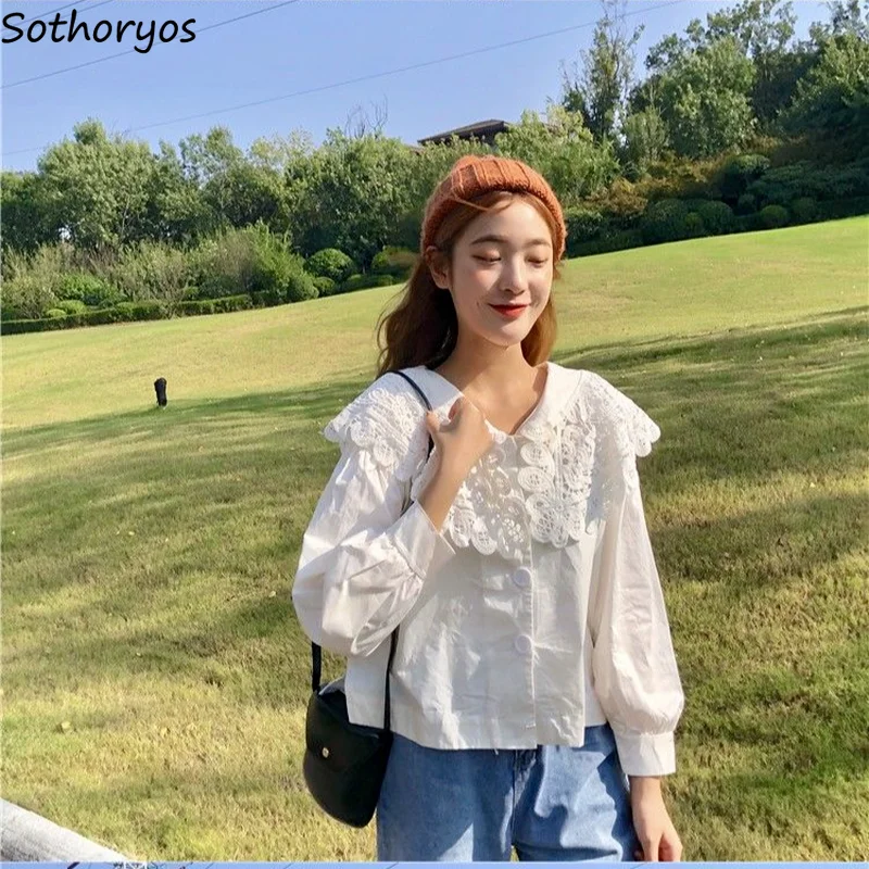 Blouses Women Spring Hollow Out Solid Simple Retro Chic Korean Style Cute All-match Streetwear Fashion Leisure Side-slit Womens
Blouses Women Spring Hollow Out Solid Simple Retro Chic Korean Style Cute All-match Streetwear Fashion Leisure Side-slit Womens