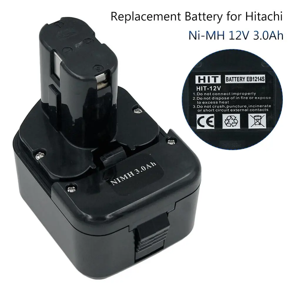 Аккумуляторная батарея для электроинструмента Hitachi 12В 3000 мА/ч EB1214S EB1220HL EB1222HL EB1226HL