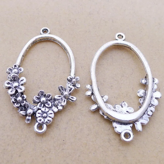 8pcs/Lot 40x20mm Antique Silver Color Flower Ring Charms Pendant For Jewelry Making DIY Jewelry Findings
8pcs/Lot 40x20mm Antique Silver Color Flower Ring Charms Pendant For Jewelry Making DIY Jewelry Findings