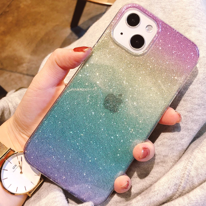Luxury Rainbow Glitter Powder Phone Case For iPhone 13 Pro MAX 12 11 X XR XS 7 8 Plus SE 2020 Transparent Soft Shockproof Cover
Luxury Rainbow Glitter Powder Phone Case For iPhone 13 Pro MAX 12 11 X XR XS 7 8 Plus SE 2020 Transparent Soft Shockproof Cover