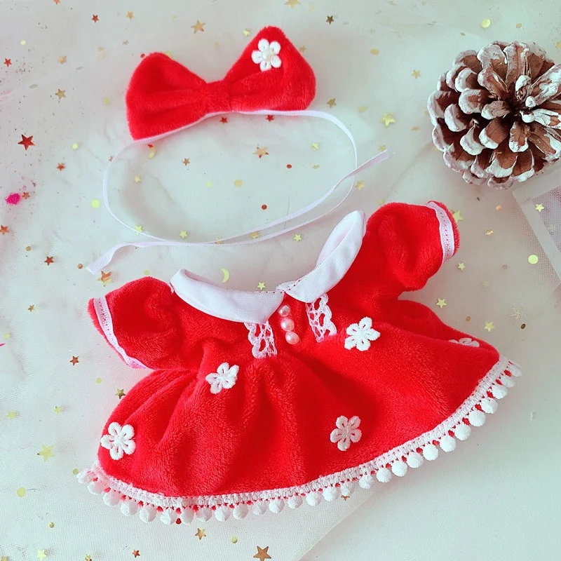 Red Plush Pearl Dress Suit 20cm Baby Toy Clothes 6 inch Stuffed Toys Outfit Girls Gift
Red Plush Pearl Dress Suit 20cm Baby Toy Clothes 6 inch Stuffed Toys Outfit Girls Gift