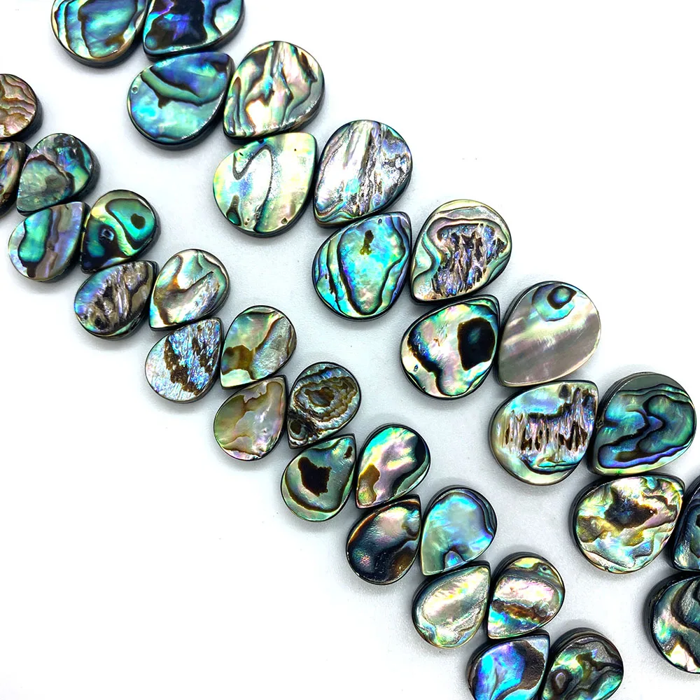 Exquisite Natural Abalone Shell Beads Drop-shaped Jewelry Charm DIY Handmade Necklace Bracelet Accessory Size 10x14mm
Exquisite Natural Abalone Shell Beads Drop-shaped Jewelry Charm DIY Handmade Necklace Bracelet Accessory Size 10x14mm