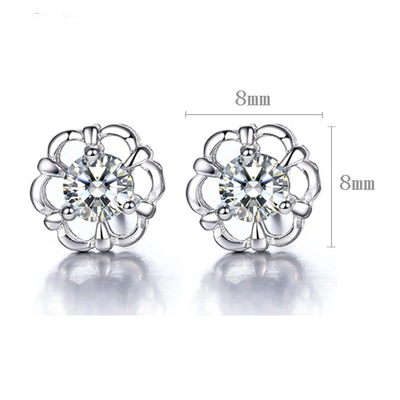 Trendy Hollow Out Flower Earrings 925 Sterling Silver Jewelry Cubic Zircon Crystal Women Stud Earring for Party Birthday brincos
Trendy Hollow Out Flower Earrings 925 Sterling Silver Jewelry Cubic Zircon Crystal Women Stud Earring for Party Birthday brincos