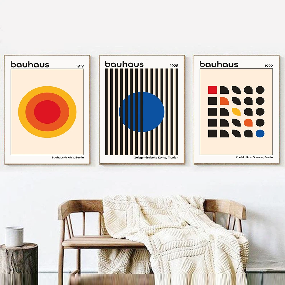 Bauhaus Exhibition Unique Geometric Posters Minimalist Art Canvas Prints Abstract Paintings Living Room Murals Home Decoration
Bauhaus Exhibition Unique Geometric Posters Minimalist Art Canvas Prints Abstract Paintings Living Room Murals Home Decoration