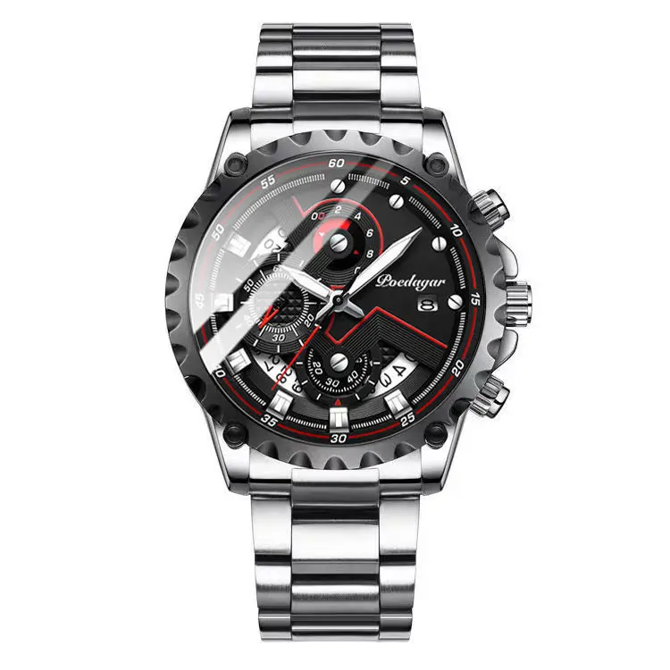 Multifunctional Waterproof Men's Watch Male Student Youth Korean Casual Trend Fashion Luxury Automatic Quartz Watch custom logo
Multifunctional Waterproof Men's Watch Male Student Youth Korean Casual Trend Fashion Luxury Automatic Quartz Watch custom logo