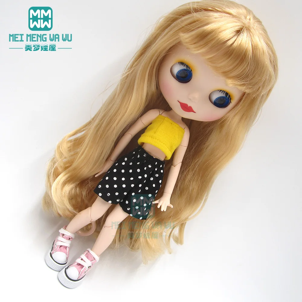 Одежда для куклы подходит 1/6 28 30 см blyth Azone OB23 OB24 модная футболка с лямкой на шее
