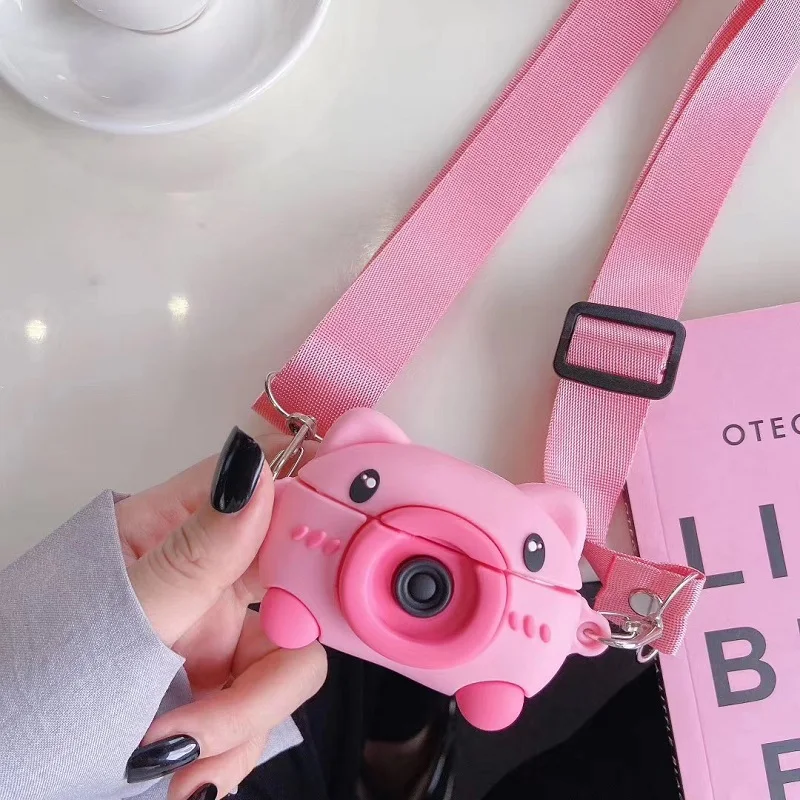 Smooth Silicone Cute 3D Shy Pink Stand Up Piggy With Adjustable Shoulder Straps Wireless Earphone Case For Airpods1/2 Pro
Smooth Silicone Cute 3D Shy Pink Stand Up Piggy With Adjustable Shoulder Straps Wireless Earphone Case For Airpods1/2 Pro