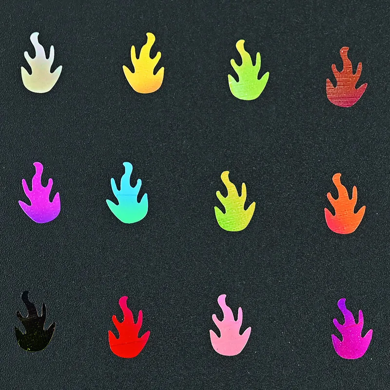 1Bag Shiny Flame Holographic Nail Glitter Sequins Ultra-thin Laser Nail Art Paillette Heart/Flame DIY Nail Art Decorations $*$
1Bag Shiny Flame Holographic Nail Glitter Sequins Ultra-thin Laser Nail Art Paillette Heart/Flame DIY Nail Art Decorations $*$