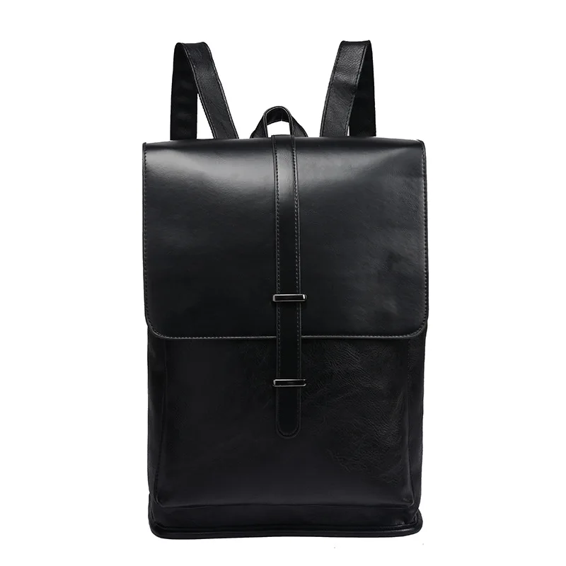 Винтажный кожаный мужской рюкзак для ноутбука деловой ранец дорожная школьная