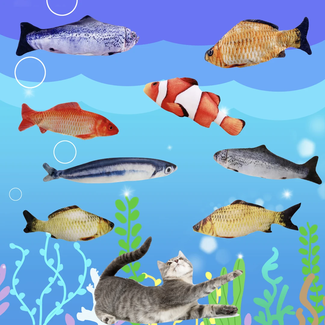 Toys for cat Fish Shape 3D Toy Pet Cat Toys catnip Stuffed toys Pillow Fish Cat toys Interactive Chewing Soft toy Playing Pet
Toys for cat Fish Shape 3D Toy Pet Cat Toys catnip Stuffed toys Pillow Fish Cat toys Interactive Chewing Soft toy Playing Pet